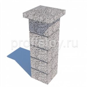 Колпак столба бетонный 400х400×120 мм