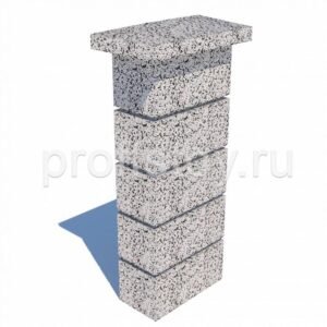 Колпак столба бетонный 500x300x90 мм
