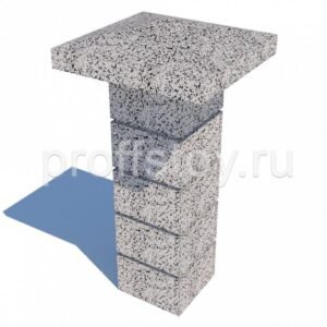 Колпак столба бетонный 550х580×150 мм
