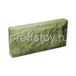 Плитка облицовочная для цоколя, зеленого цвета, скала, 250х120х30 мм