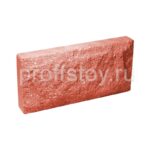 Плитка облицовочная для цоколя, красного цвета, скала, 250х120х30 мм