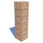 Столбовой бетонный блок  300х300×200 мм